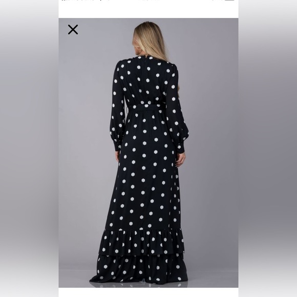 New, no tags Polka dot print, Maxi dress by Ergies. size S. - Picture 2 of 12